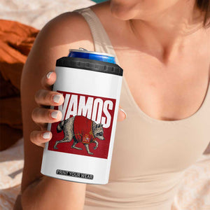 Funny Jimothy Vamos Spain Soccer Fans Parody 4 in 1 Can Cooler Tumbler Seattle Raccoon Espana Champs Victory Celebration