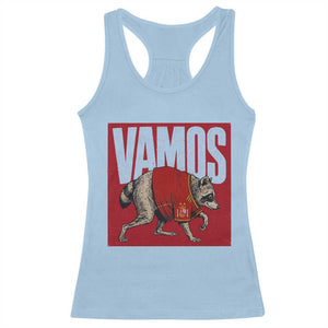 Funny Jimothy Vamos Spain Soccer Fans Parody Racerback Tank Top Seattle Raccoon Espana Champs Victory Celebration
