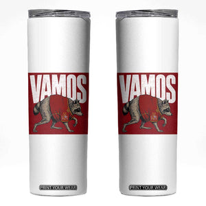 Funny Jimothy Vamos Spain Soccer Fans Parody Skinny Tumbler Seattle Raccoon Espana Champs Victory Celebration