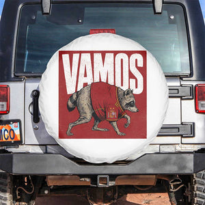 Funny Jimothy Vamos Spain Soccer Fans Parody Spare Tire Cover Seattle Raccoon Espana Champs Victory Celebration