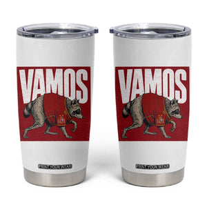 Funny Jimothy Vamos Spain Soccer Fans Parody Tumbler Cup Seattle Raccoon Espana Champs Victory Celebration
