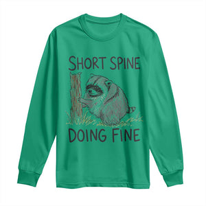 Jimothy Short Spine Doing Fine Inspirational Long Sleeve Shirt Viral Seattle Raccoon Crayon Drawing Graphic