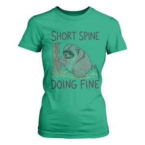 Jimothy Short Spine Doing Fine Inspirational T Shirt For Women Viral Seattle Raccoon Crayon Drawing Graphic