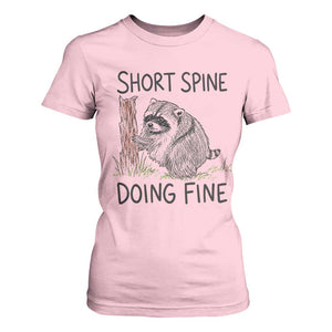 Jimothy Short Spine Doing Fine Inspirational T Shirt For Women Viral Seattle Raccoon Crayon Drawing Graphic