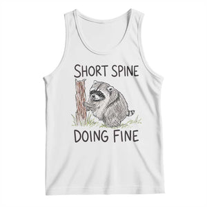Jimothy Short Spine Doing Fine Inspirational Tank Top Viral Seattle Raccoon Crayon Drawing Graphic
