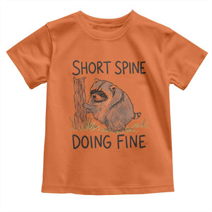 Jimothy Short Spine Doing Fine Inspirational Toddler T Shirt Viral Seattle Raccoon Crayon Drawing Graphic