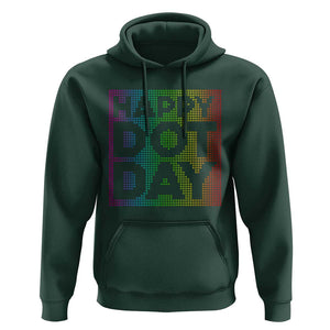 Dot Day Hoodie Colorful Polka Dot Happy TS02 Dark Forest Green Print Your Wear