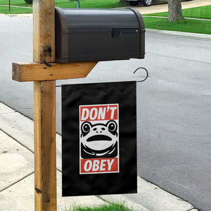 Don't Obey Portland Frog Garden Flag Protest Parody Poster Graphic TS02 Print Your Wear
