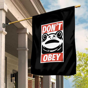 Don't Obey Portland Frog Garden Flag Protest Parody Poster Graphic TS02 Print Your Wear