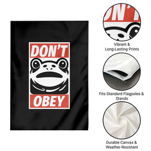 Don't Obey Portland Frog Garden Flag Protest Parody Poster Graphic TS02 Print Your Wear