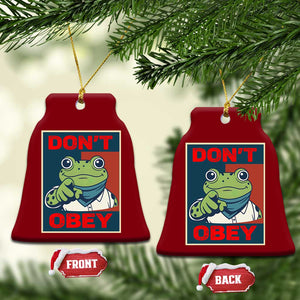 Don't Obey Portland Frog Ceramic Ornament Frogs Protest Activism Hope Style Poster Graphic TS02 Print Your Wear