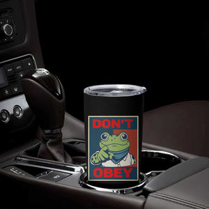 Don't Obey Portland Frog Tumbler Cup Frogs Protest Activism Hope Style Poster Graphic TS02 Print Your Wear