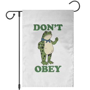 Don't Obey Portland Frog Garden Flag Resist Inflatable Frogs Protest TS02 White Print Your Wear