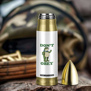 Don't Obey Portland Frog Bullet Tumbler Resist Inflatable Frogs Protest TS02 Print Your Wear