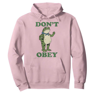 Don't Obey Portland Frog Hoodie Resist Inflatable Frogs Protest TS02 Light Pink Print Your Wear