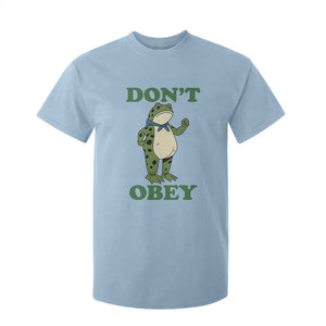 Don't Obey Portland Frog T Shirt For Kid Resist Inflatable Frogs Protest TS02 Light Blue Print Your Wear
