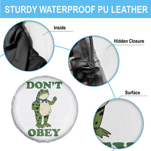 Don't Obey Portland Frog Spare Tire Cover Resist Inflatable Frogs Protest TS02 Print Your Wear