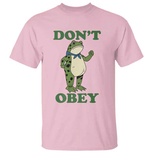 Don't Obey Portland Frog T Shirt Resist Inflatable Frogs Protest TS02 Light Pink Print Your Wear