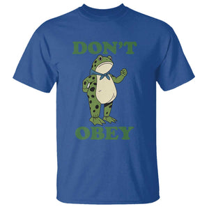 Don't Obey Portland Frog T Shirt Resist Inflatable Frogs Protest TS02 Royal Blue Print Your Wear