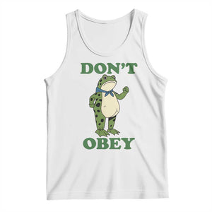 Don't Obey Portland Frog Tank Top Resist Inflatable Frogs Protest TS02 White Print Your Wear
