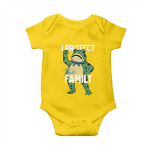 Activist Portland Frog Baby Onesie I Protect the Family Protest Statement TS02 Daisy Print Your Wear