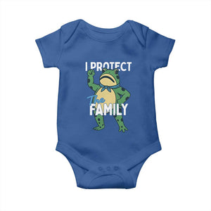 Activist Portland Frog Baby Onesie I Protect the Family Protest Statement TS02 Royal Blue Print Your Wear