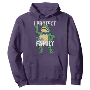 Activist Portland Frog Hoodie I Protect the Family Protest Statement TS02 Purple Print Your Wear