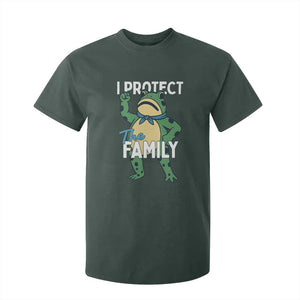 Activist Portland Frog T Shirt For Kid I Protect the Family Protest Statement TS02 Dark Forest Green Print Your Wear