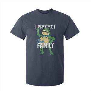 Activist Portland Frog T Shirt For Kid I Protect the Family Protest Statement TS02 Navy Print Your Wear