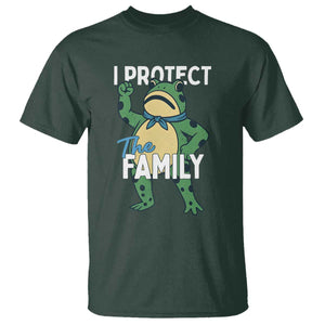 Activist Portland Frog T Shirt I Protect the Family Protest Statement TS02 Dark Forest Green Print Your Wear