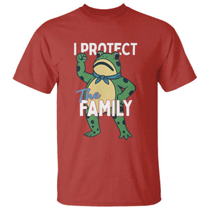 Activist Portland Frog T Shirt I Protect the Family Protest Statement TS02 Red Print Your Wear