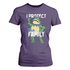 Activist Portland Frog T Shirt For Women I Protect the Family Protest Statement TS02 Purple Print Your Wear