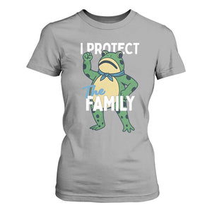 Activist Portland Frog T Shirt For Women I Protect the Family Protest Statement TS02 Sport Gray Print Your Wear
