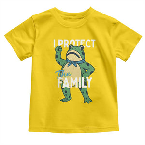 Activist Portland Frog Toddler T Shirt I Protect the Family Protest Statement TS02 Daisy Print Your Wear