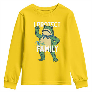 Activist Portland Frog Youth Sweatshirt I Protect the Family Protest Statement TS02 Daisy Print Your Wear