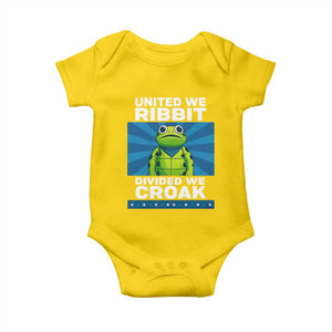 Patriotic Protest Portland Frog Baby Onesie United We Ribbit Divided We Croak Resist TS02 Daisy Print Your Wear
