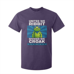 Patriotic Protest Portland Frog T Shirt For Kid United We Ribbit Divided We Croak Resist TS02 Purple Print Your Wear