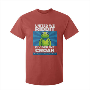 Patriotic Protest Portland Frog T Shirt For Kid United We Ribbit Divided We Croak Resist TS02 Red Print Your Wear