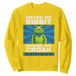 Patriotic Protest Portland Frog Sweatshirt United We Ribbit Divided We Croak Resist TS02 Daisy Print Your Wear