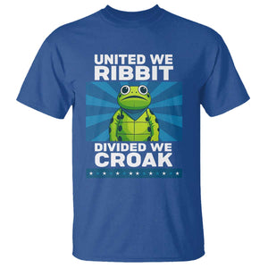 Patriotic Protest Portland Frog T Shirt United We Ribbit Divided We Croak Resist TS02 Royal Blue Print Your Wear