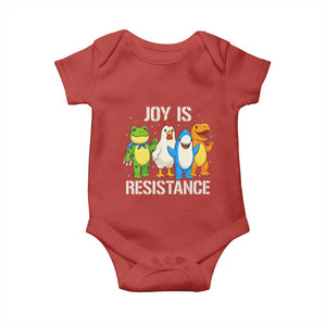Portland Protest Inflatable Mascot Parade Baby Onesie Joy Is Resistance Resist Frog Shark Chicken Dino TS02 Red Print Your Wear