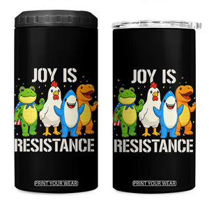 Portland Protest Inflatable Mascot Parade 4 in 1 Can Cooler Tumbler Joy Is Resistance Resist Frog Shark Chicken Dino TS02 One Size: 16 oz Black Print Your Wear