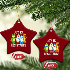 Portland Protest Inflatable Mascot Parade Ceramic Ornament Joy Is Resistance Resist Frog Shark Chicken Dino TS02 Print Your Wear