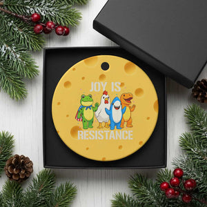Portland Protest Inflatable Mascot Parade Ceramic Ornament Joy Is Resistance Resist Frog Shark Chicken Dino TS02 1pc Yellow Cheese Print Your Wear