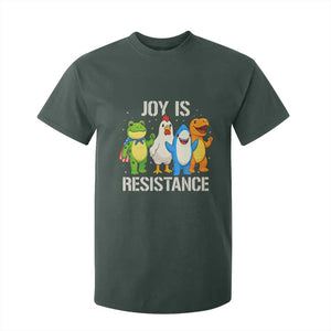 Portland Protest Inflatable Mascot Parade T Shirt For Kid Joy Is Resistance Resist Frog Shark Chicken Dino TS02 Dark Forest Green Print Your Wear