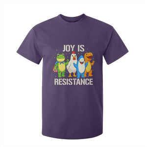 Portland Protest Inflatable Mascot Parade T Shirt For Kid Joy Is Resistance Resist Frog Shark Chicken Dino TS02 Purple Print Your Wear