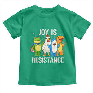 Portland Protest Inflatable Mascot Parade Toddler T Shirt Joy Is Resistance Resist Frog Shark Chicken Dino TS02 Irish Green Print Your Wear