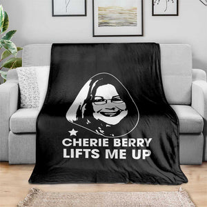 Cherie Berry Lifts Me Up Throw Blanket Elevator Tribute Funny NC Meme TS02 Print Your Wear