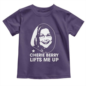 Cherie Berry Lifts Me Up Toddler T Shirt Elevator Tribute Funny NC Meme TS02 Purple Print Your Wear