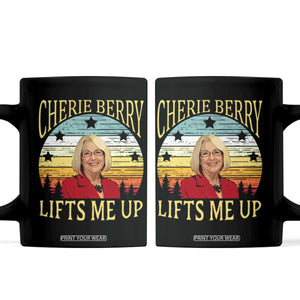Cherie Berry Lifts Me Up Coffee Mug Retro Vintage Elevator Tribute Funny NC Meme TS02 Black Print Your Wear